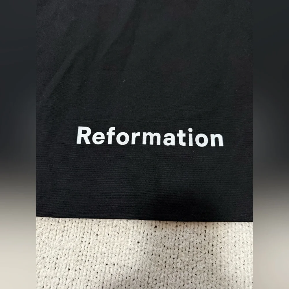 Reformation Black Canvas Tote‎ Bag